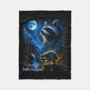 Vintage Jimothy Raccoon Funny Jimothy From Seattle Fleece Blanket