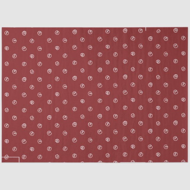 Vintage Jingle Bell Tissue Paper- Paper (Front)