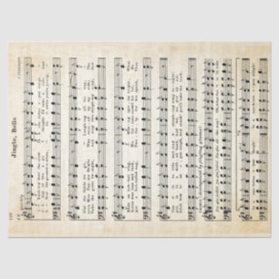 Vintage Jingle Bells Tissue Paper and Decoupage 