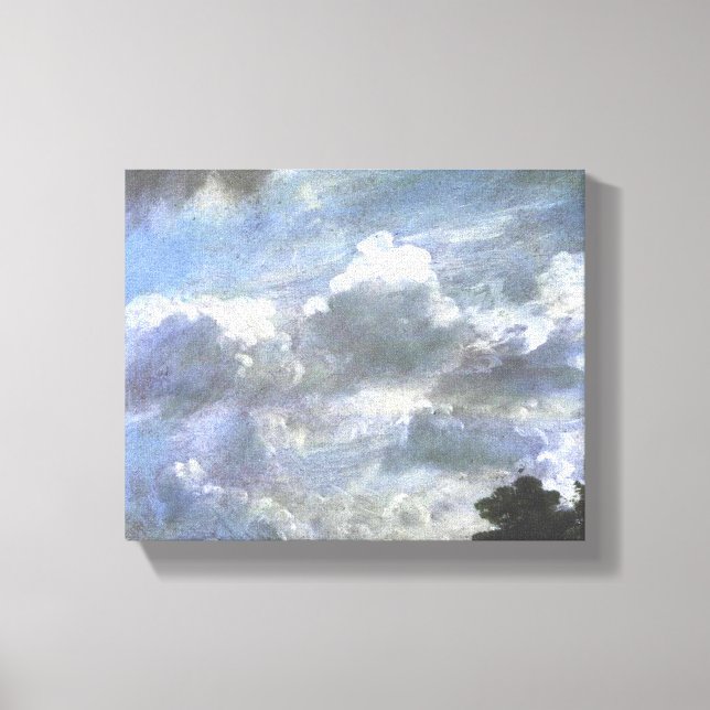 Vintage John Constable Cloud Study Canvas Print (Front)
