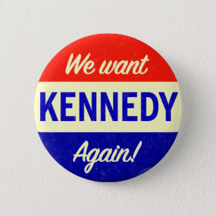 Vintage John Kennedy for President Again 2 Inch Round Button