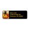 Vintage JOL Pumpkin Black Kitten Address Labels