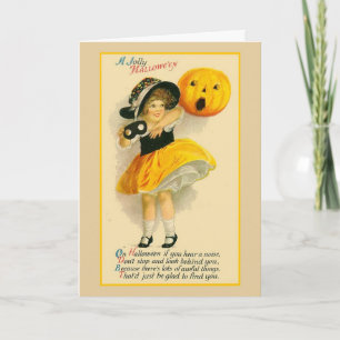 Vintage - Jolly Halloween, Card