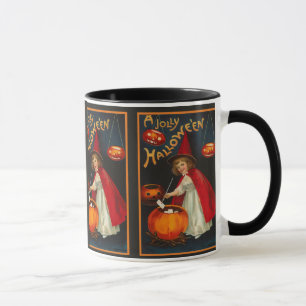 Vintage Jolly Halloween Witch Mug