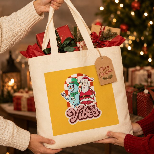 Vintage Jolly Tote Bag (A Gift Bag They’ll Actually Reuse)