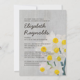 Vintage Jonquil Bridal Shower Invitations