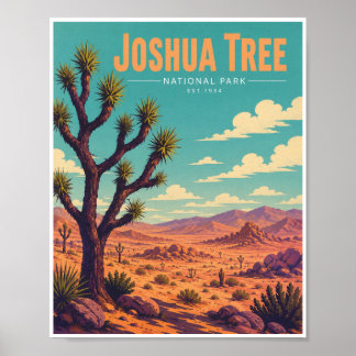 Vintage Joshua Tree National Park Poster