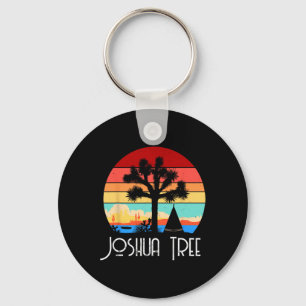 Vintage Joshua Tree National Park Retro Outdoor Ca Keychain