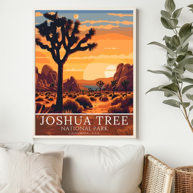 Vintage Joshua Tree National Park - Sunset  Poster (Creator Uploaded)