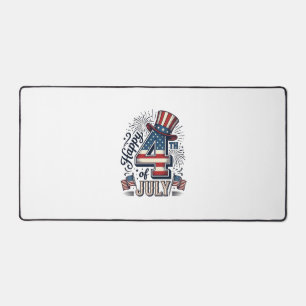 Vintage Joyeux 4 juillet Chapeau Patriote Vector D
