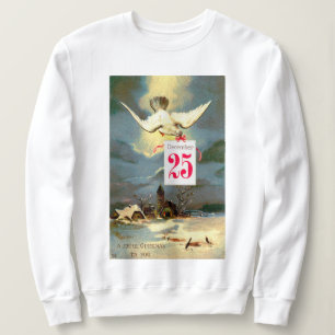 Vintage Joyful Christmas Dove Holiday Sweatshirt