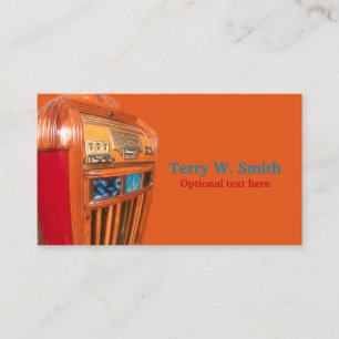 Vintage Jukebox Business Card