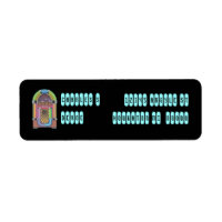 Vintage Jukebox & Menu Keys  Return Address Label