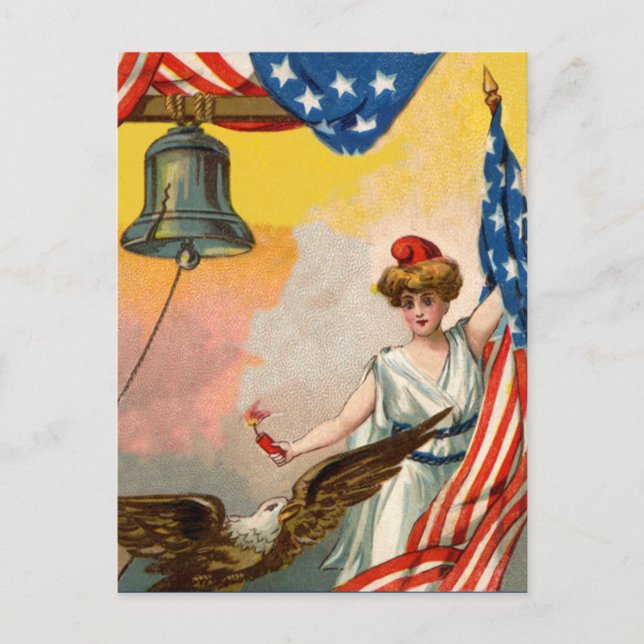 Vintage July 4th Postcard (Front)