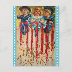 Vintage July 4th Postcard