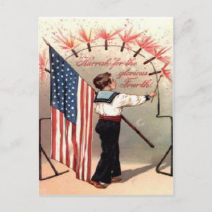 Vintage July 4th Postcard