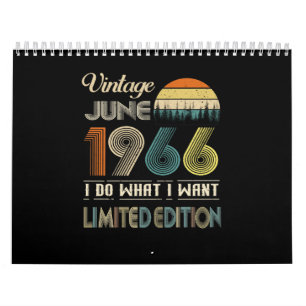 Vintage June 1966 What I Want Limited Edition Calendar