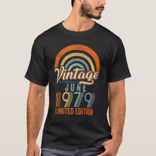 Vintage June 1979 43rd Birthday T-Shirt