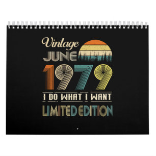 Vintage June 1979 What I Want Limited Edition Calendar