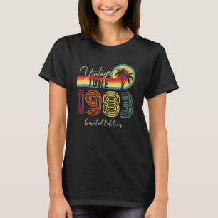 Vintage June 1983 39th Birthday 39 Year Old T-Shirt