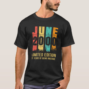 Vintage June 2000 Limited Edition 21 Year Old 21St T-Shirt