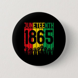 Vintage Juneteenth 1865 African Men Women Boys Gir 2 Inch Round Button