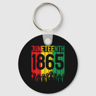 Vintage Juneteenth 1865 African Men Women Boys Gir Keychain