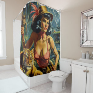 Vintage Jungle Pulp Girl