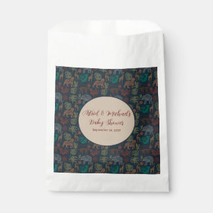 Vintage Jungle Safari Baby Boy Shower Favour Bag