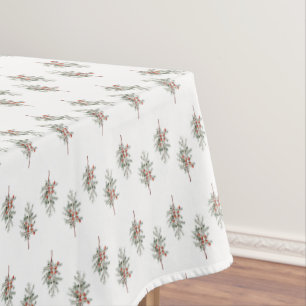 Vintage Juniper Greenery Pattern  Tablecloth