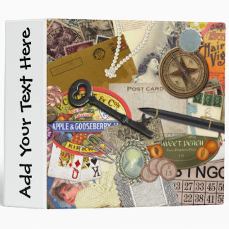 Vintage Junk Drawer - 2" Binder- Personalize! Binder