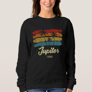 Vintage Jupiter Florida Palm Trees FL Retro Sweatshirt