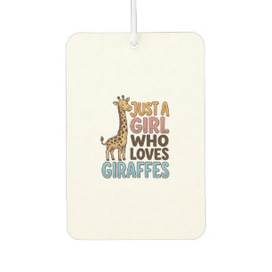 Vintage Just A Girl Who Loves Giraffes Shirt (5)_1 Air Freshener