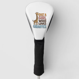 Vintage Just A Girl Who Loves Giraffes Shirt (5)_1 Golf Head Cover
