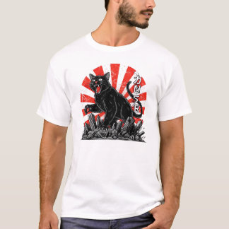 Vintage Kaiju Cat Attack | Japanese Retro Monster T-Shirt