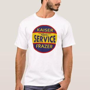 Vintage Kaiser Frazer service sign red/blue T-Shirt