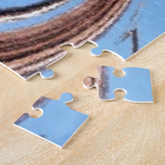 Vintage Kaleidoscope Art Print Jigsaw Puzzle (Side)