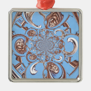 Vintage Kaleidoscope Art Print Metal Ornament