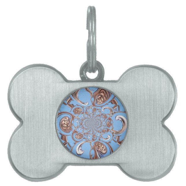 Vintage Kaleidoscope Art Print Pet ID Tag (Front)