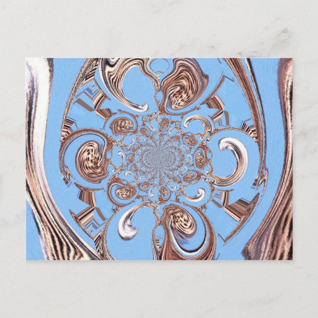 Vintage Kaleidoscope Art Print Postcard (Front)