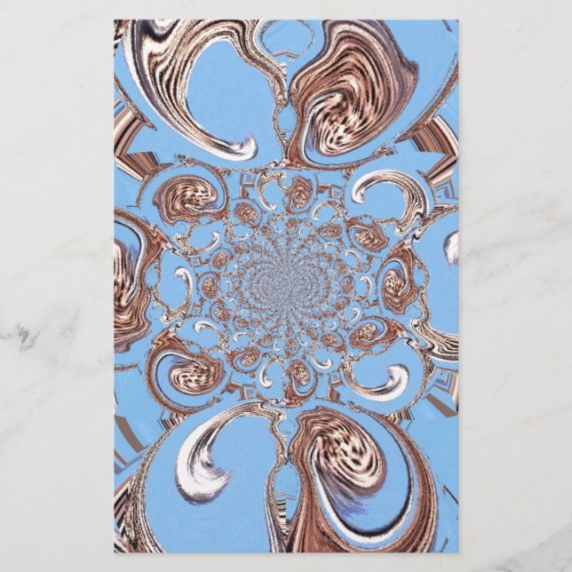 Vintage Kaleidoscope Art Print Stationery (Front)