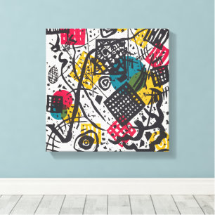 Vintage Kandinsky Kleine Welten V Bauhaus Abstract Canvas Print