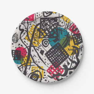 Vintage Kandinsky Kleine Welten V Bauhaus Abstract Paper Plate