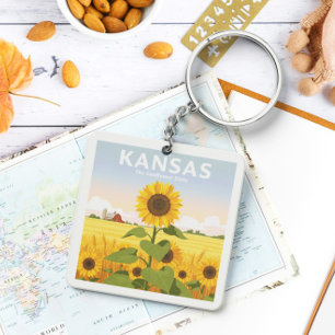 Vintage Kansas Keychain