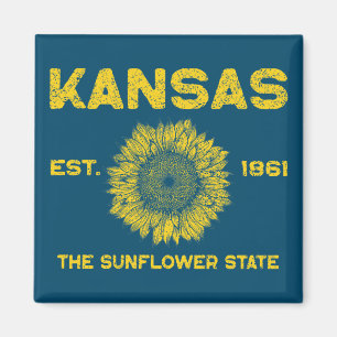 Vintage Kansas Magnet