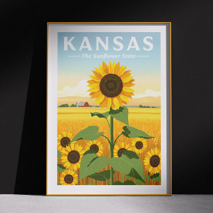 Vintage Kansas Poster