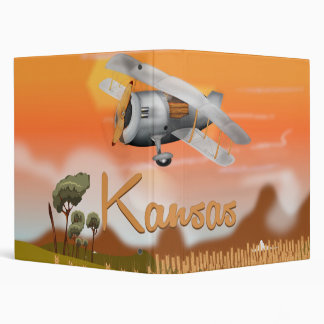 "Vintage Kansas Wheat field Travel Poster" "kansas Binder