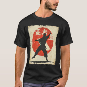 Vintage Karate Distressed Silhouette Japanese Mart T-Shirt