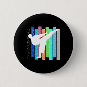 Vintage Karate Judo Kickboxing Wrestling Men Women 2 Inch Round Button