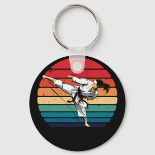 Vintage Karate Martial Arts Women Keychain